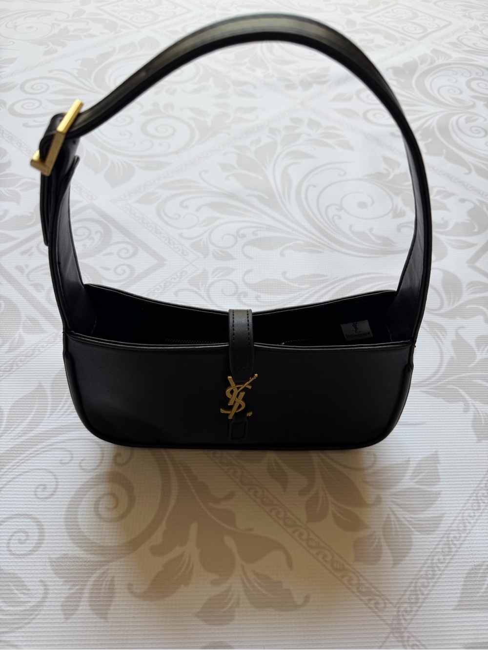 YSL Saint Laurent Smooth Leather Shoulder Bag - Black with Gold Hardware - Picture 5 of 16